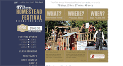 Desktop Screenshot of homesteadfestival.com